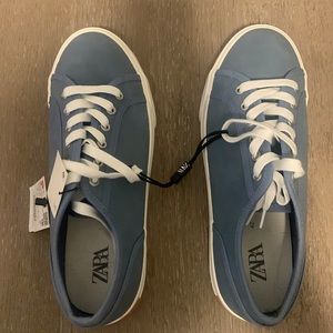 NEW Zara Men’s Shoes - US SIZE 9 - Light Blue - With Tags